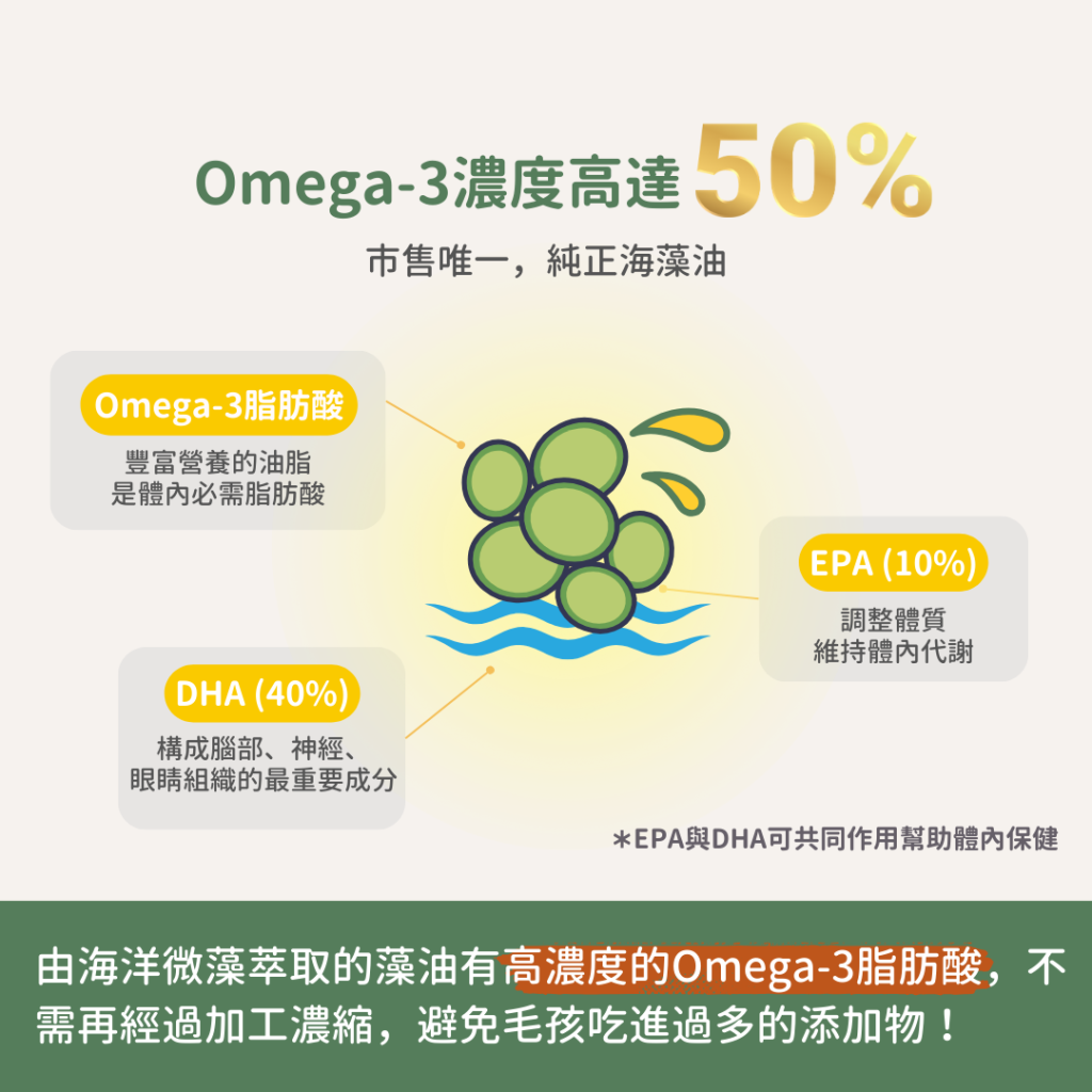 動物好朋友｜德國百年藥草之家【狗貓用｜眼睛視力】Omega-3護眼海藻油滴劑 素食魚油 貓狗眼睛保健 保護視力健康 白內障老化 乾眼症